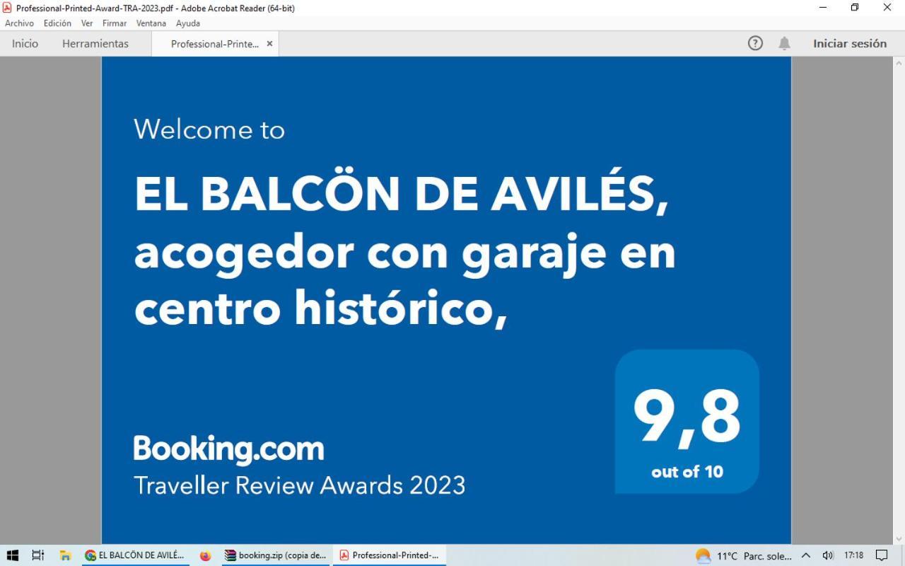 EL BALCÖN DE AVILÉS, acogedor con garaje en centro histórico, Exterior foto
